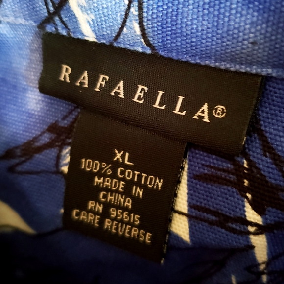 RAFAELLA Blue Floral Print Jacket - Picture 3 of 4